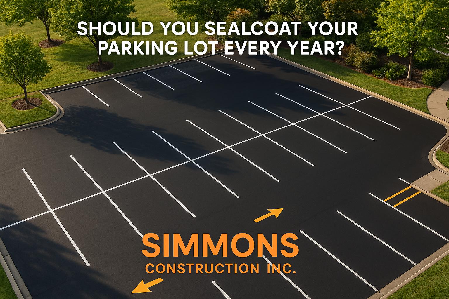 Should You Sealcoat Your Parking Lot Every Year?