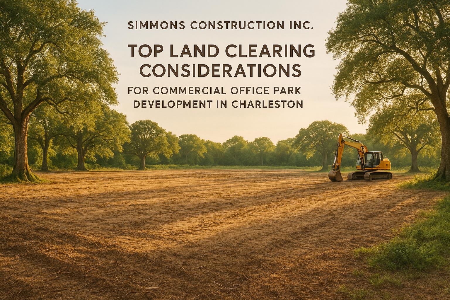 Top Land Clearing Considerations for Commercial Office Park Development in Charleston