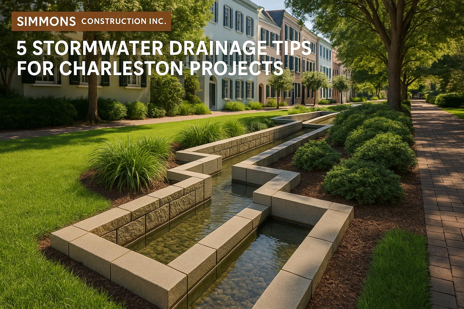 5 Stormwater Drainage Tips for Charleston Projects